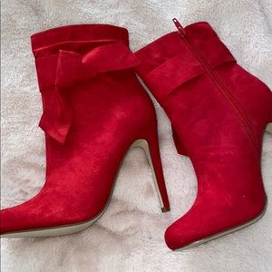 Red Heeled Booties